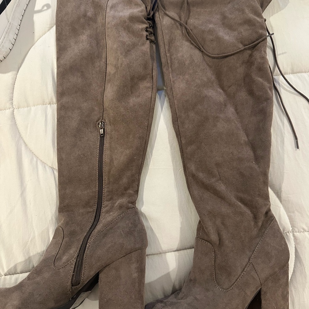 Kohl's Taupe Over-the-Knee Boots